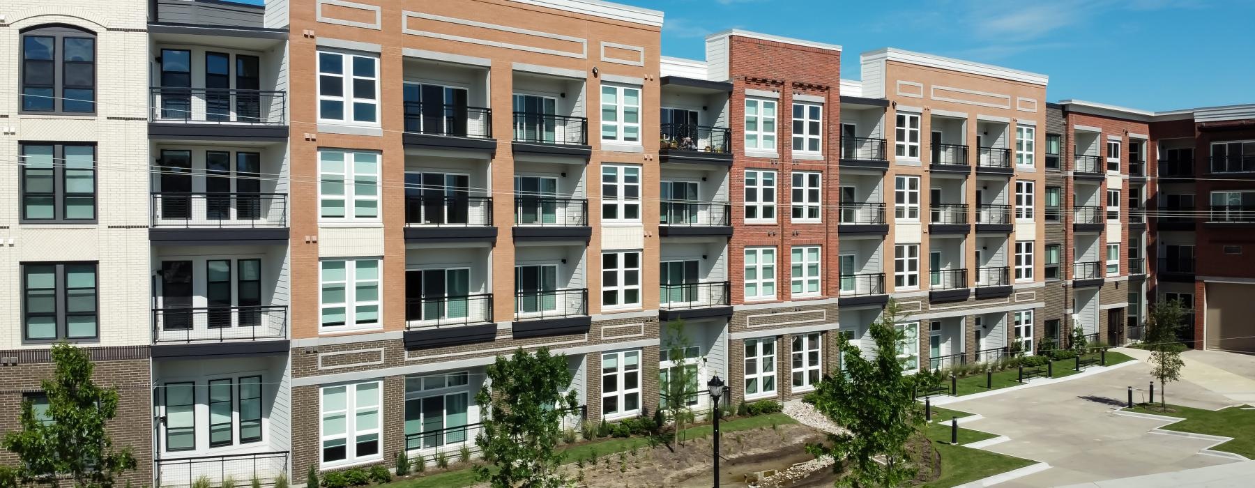 a building with many windows