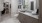 a bathroom with a marble countertop