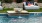 a fountain in a backyard